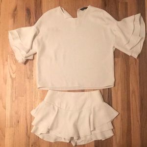 Zara White Blouse